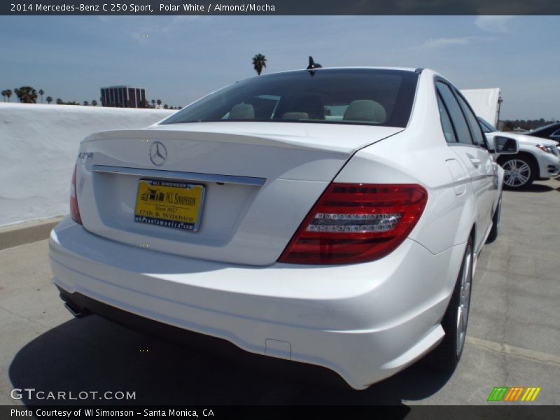Polar White / Almond/Mocha 2014 Mercedes-Benz C 250 Sport