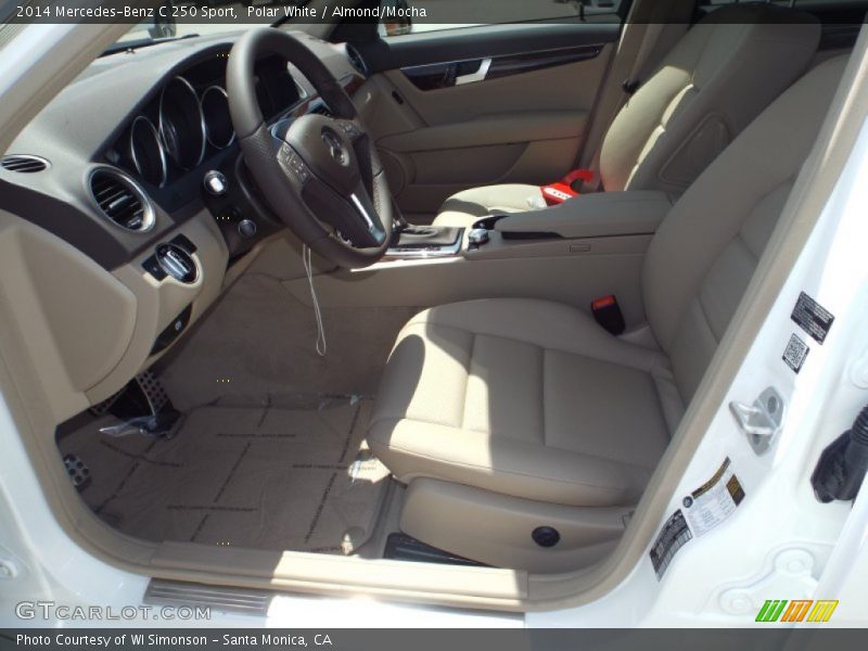 Polar White / Almond/Mocha 2014 Mercedes-Benz C 250 Sport