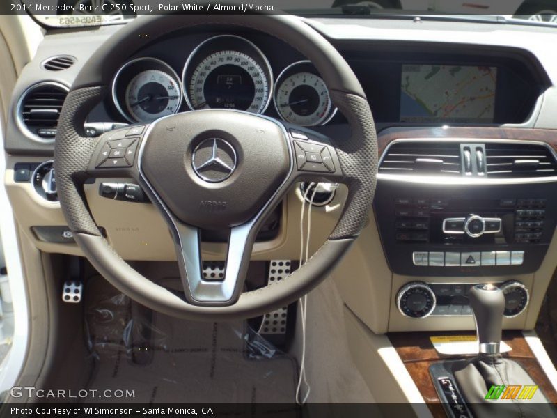 Polar White / Almond/Mocha 2014 Mercedes-Benz C 250 Sport
