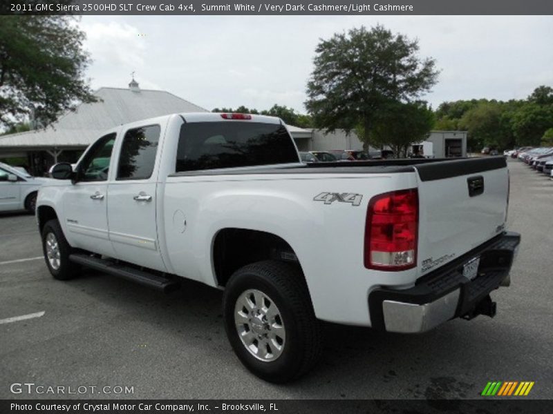 Summit White / Very Dark Cashmere/Light Cashmere 2011 GMC Sierra 2500HD SLT Crew Cab 4x4