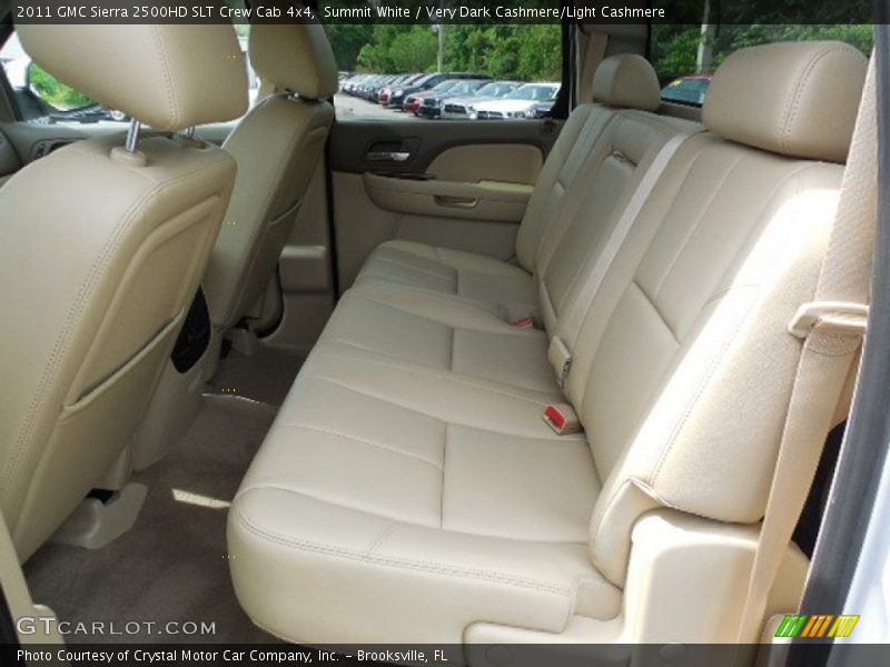 Summit White / Very Dark Cashmere/Light Cashmere 2011 GMC Sierra 2500HD SLT Crew Cab 4x4