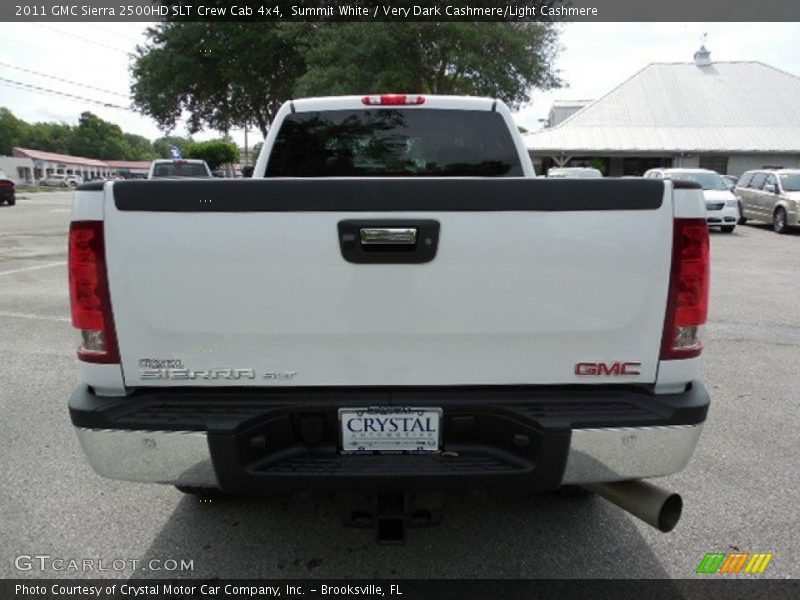 Summit White / Very Dark Cashmere/Light Cashmere 2011 GMC Sierra 2500HD SLT Crew Cab 4x4