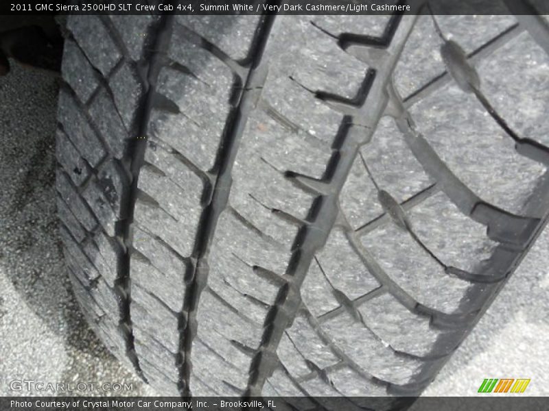 Summit White / Very Dark Cashmere/Light Cashmere 2011 GMC Sierra 2500HD SLT Crew Cab 4x4