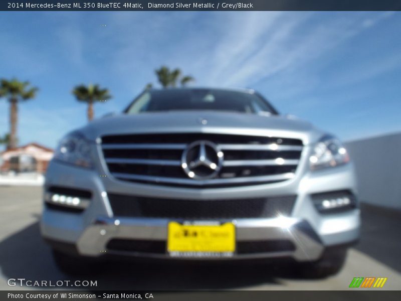 Diamond Silver Metallic / Grey/Black 2014 Mercedes-Benz ML 350 BlueTEC 4Matic