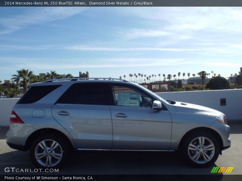 Diamond Silver Metallic / Grey/Black 2014 Mercedes-Benz ML 350 BlueTEC 4Matic
