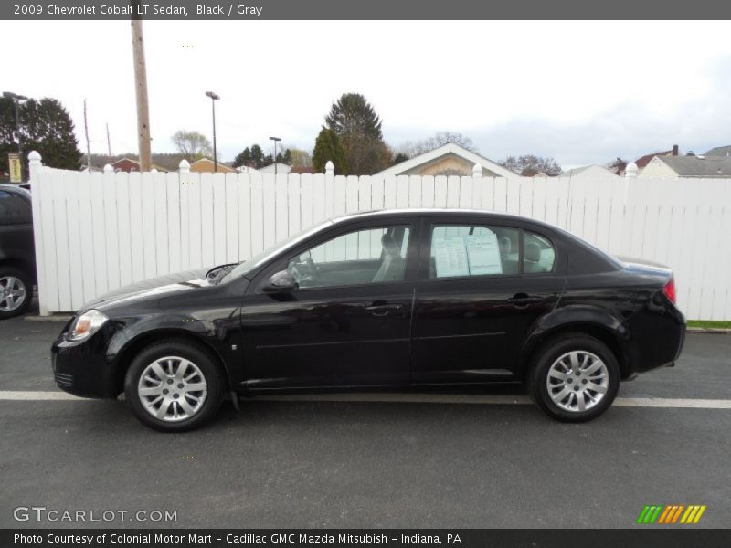 Black / Gray 2009 Chevrolet Cobalt LT Sedan