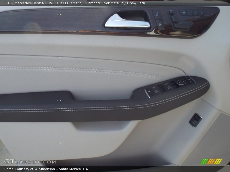 Diamond Silver Metallic / Grey/Black 2014 Mercedes-Benz ML 350 BlueTEC 4Matic