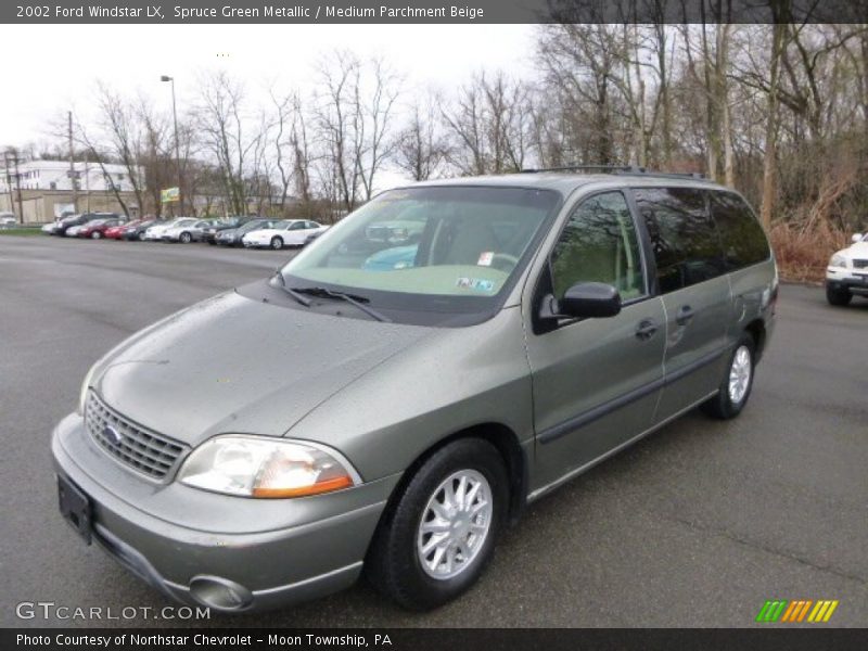 Spruce Green Metallic / Medium Parchment Beige 2002 Ford Windstar LX
