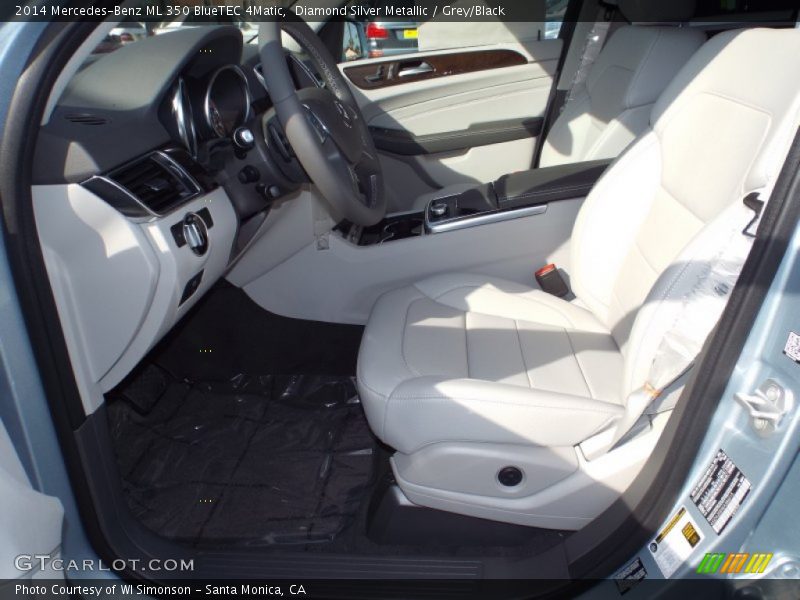 Diamond Silver Metallic / Grey/Black 2014 Mercedes-Benz ML 350 BlueTEC 4Matic