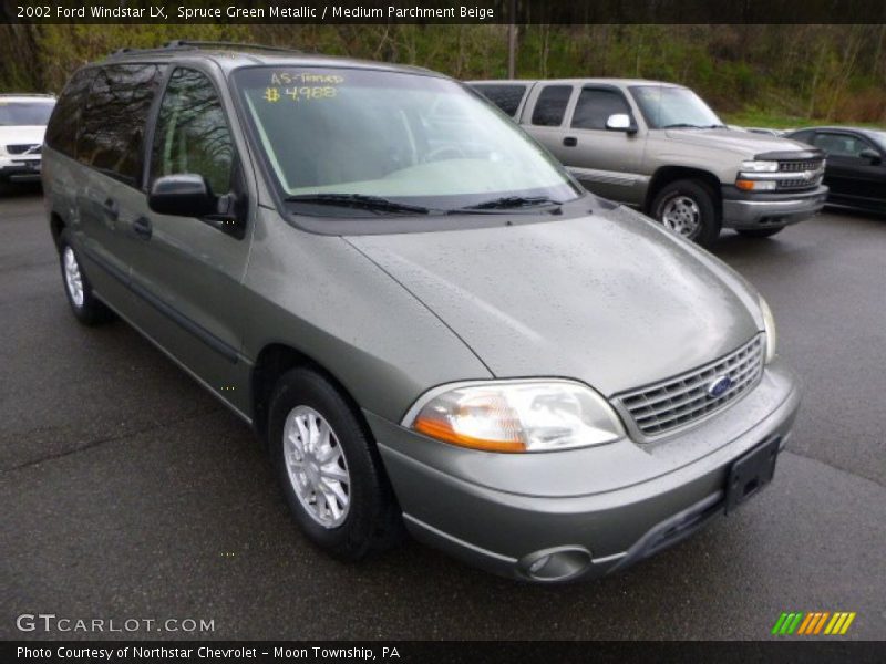 Spruce Green Metallic / Medium Parchment Beige 2002 Ford Windstar LX