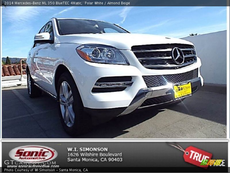 Polar White / Almond Beige 2014 Mercedes-Benz ML 350 BlueTEC 4Matic