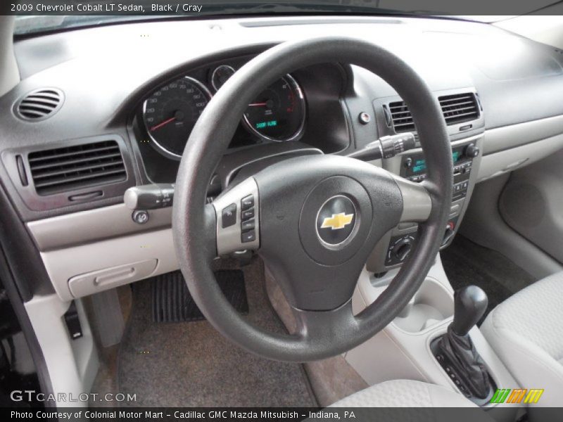 Black / Gray 2009 Chevrolet Cobalt LT Sedan