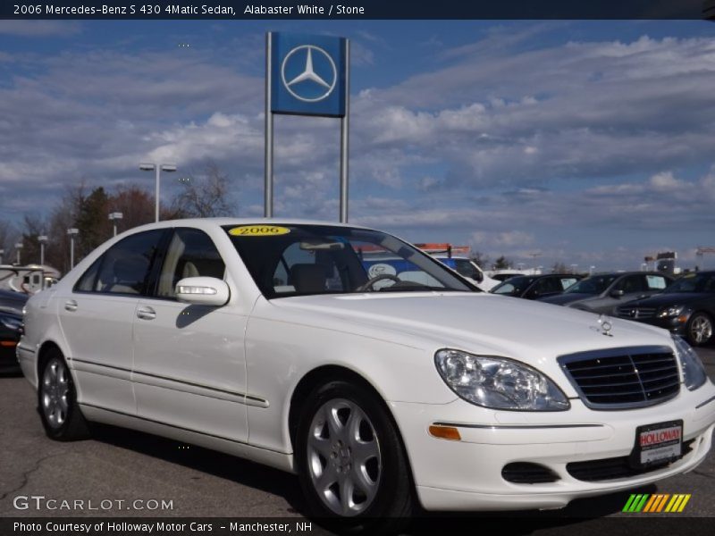 Alabaster White / Stone 2006 Mercedes-Benz S 430 4Matic Sedan