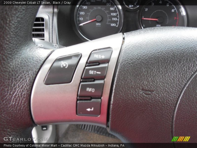 Black / Gray 2009 Chevrolet Cobalt LT Sedan