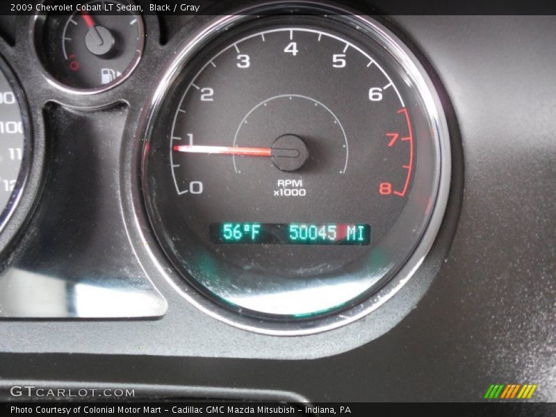 Black / Gray 2009 Chevrolet Cobalt LT Sedan