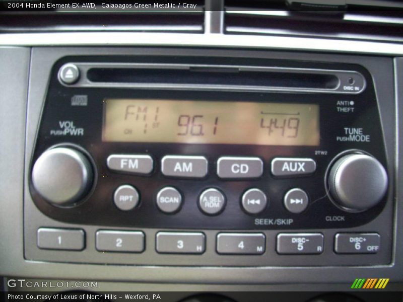 Galapagos Green Metallic / Gray 2004 Honda Element EX AWD