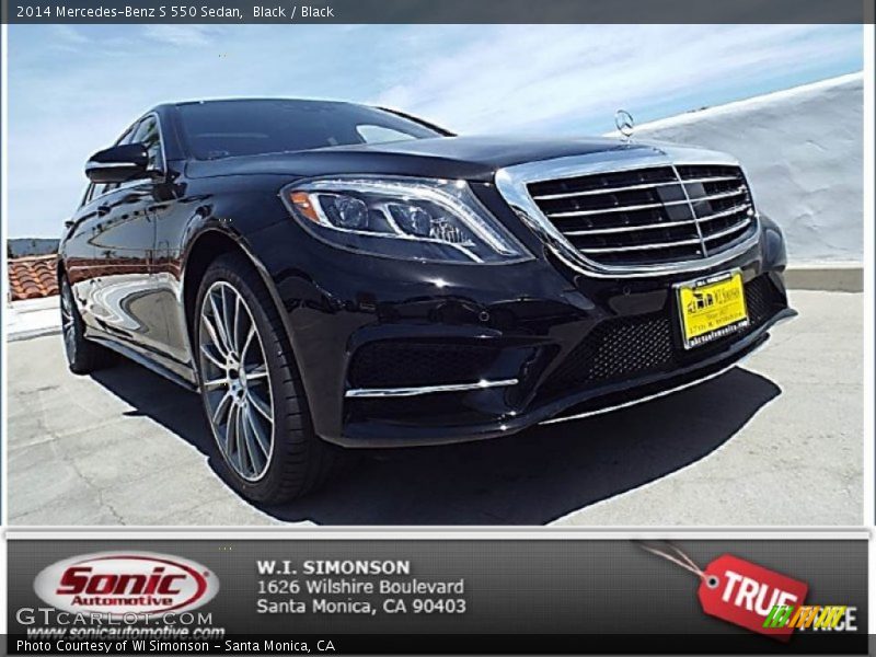 Black / Black 2014 Mercedes-Benz S 550 Sedan