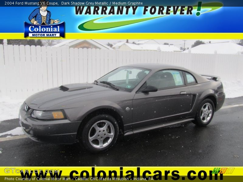 Dark Shadow Grey Metallic / Medium Graphite 2004 Ford Mustang V6 Coupe