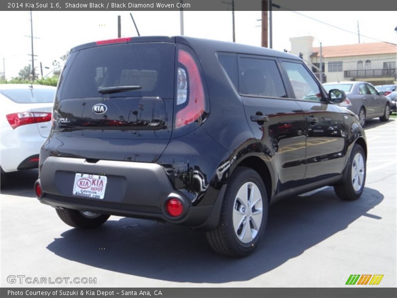 Shadow Black / Black Diamond Woven Cloth 2014 Kia Soul 1.6