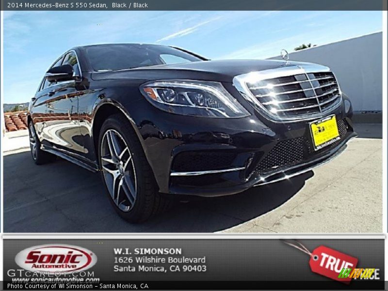 Black / Black 2014 Mercedes-Benz S 550 Sedan