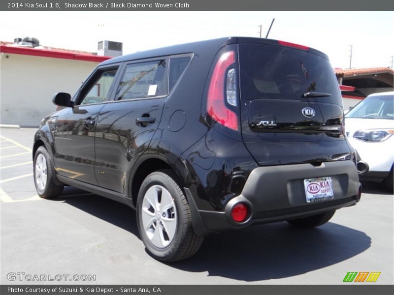 Shadow Black / Black Diamond Woven Cloth 2014 Kia Soul 1.6
