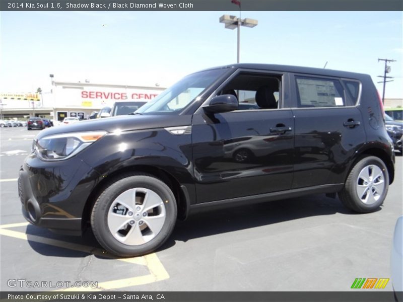 Shadow Black / Black Diamond Woven Cloth 2014 Kia Soul 1.6