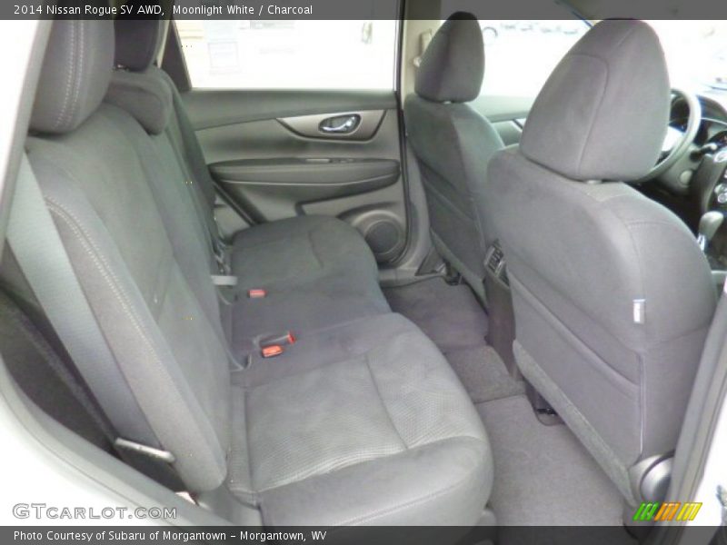 Moonlight White / Charcoal 2014 Nissan Rogue SV AWD