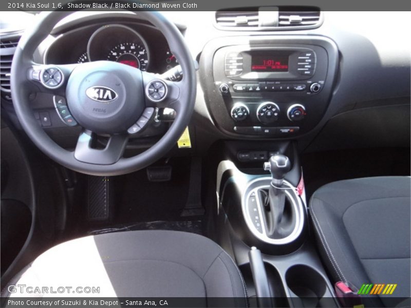 Shadow Black / Black Diamond Woven Cloth 2014 Kia Soul 1.6
