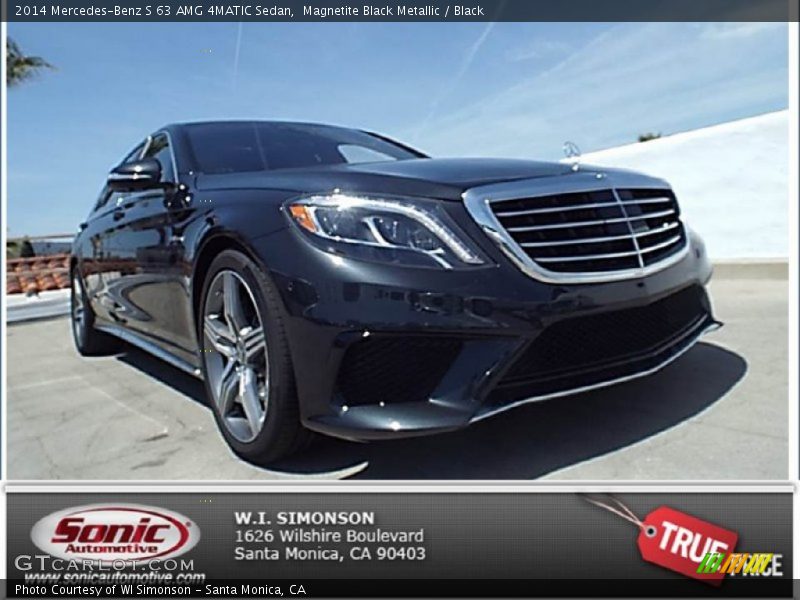 Magnetite Black Metallic / Black 2014 Mercedes-Benz S 63 AMG 4MATIC Sedan