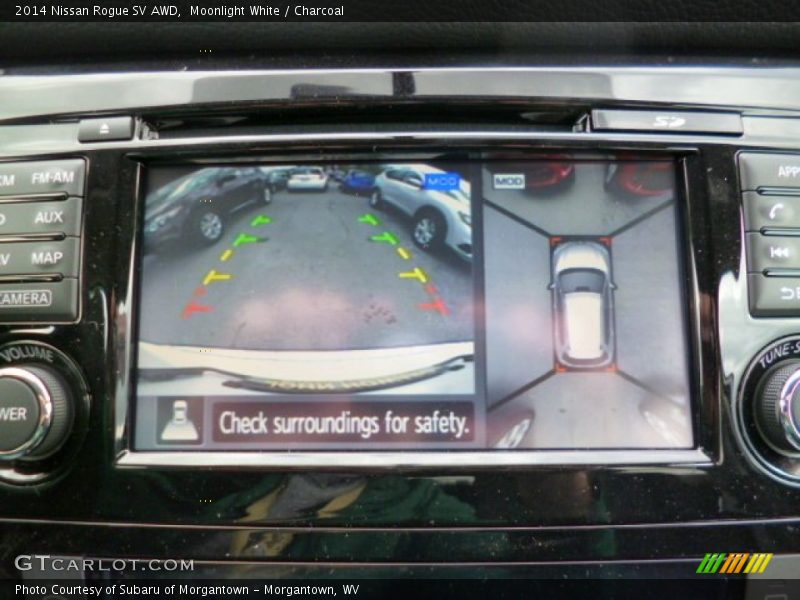 Moonlight White / Charcoal 2014 Nissan Rogue SV AWD