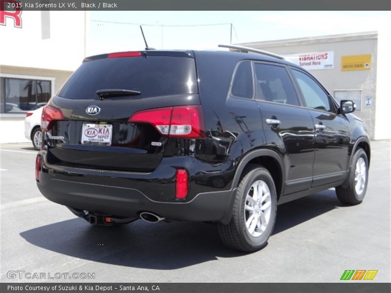 Black / Black 2015 Kia Sorento LX V6