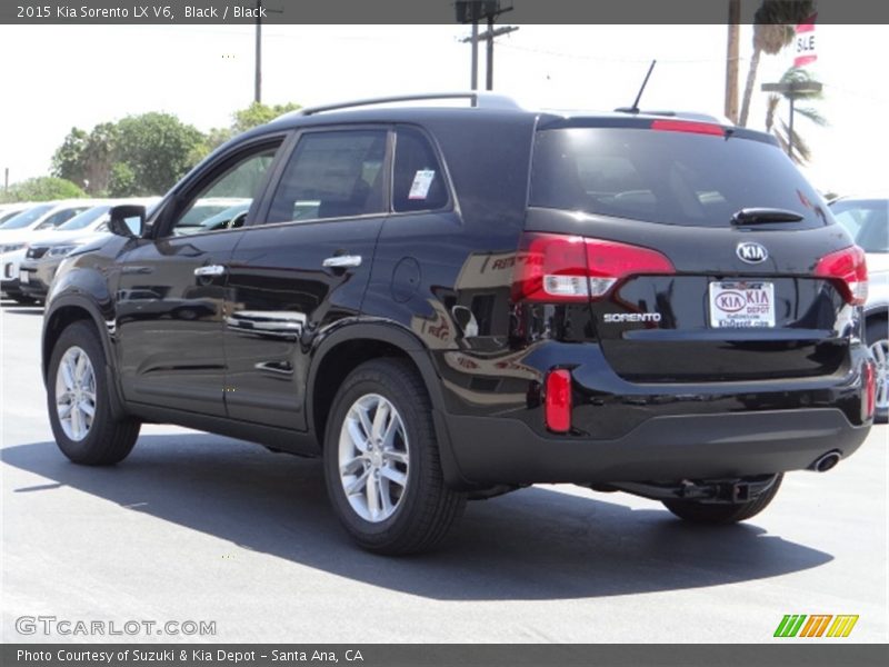 Black / Black 2015 Kia Sorento LX V6