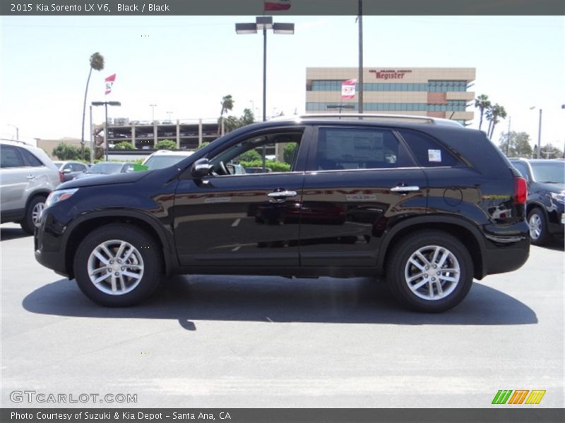 Black / Black 2015 Kia Sorento LX V6