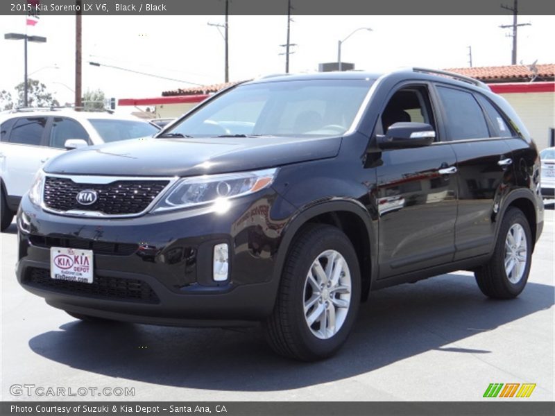 Black / Black 2015 Kia Sorento LX V6