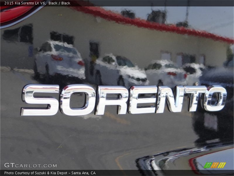 Black / Black 2015 Kia Sorento LX V6