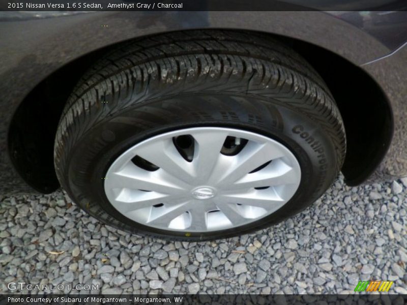 Amethyst Gray / Charcoal 2015 Nissan Versa 1.6 S Sedan
