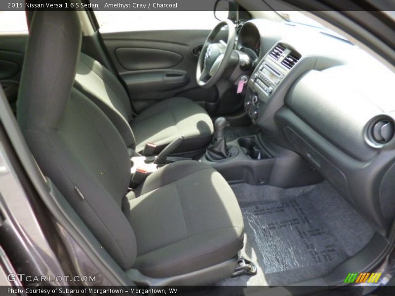 Amethyst Gray / Charcoal 2015 Nissan Versa 1.6 S Sedan