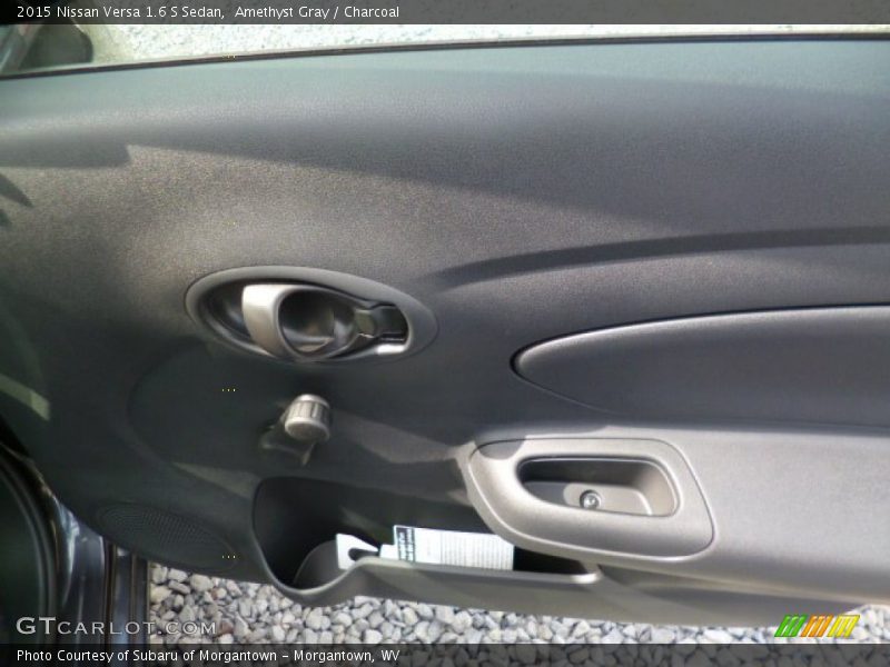 Amethyst Gray / Charcoal 2015 Nissan Versa 1.6 S Sedan