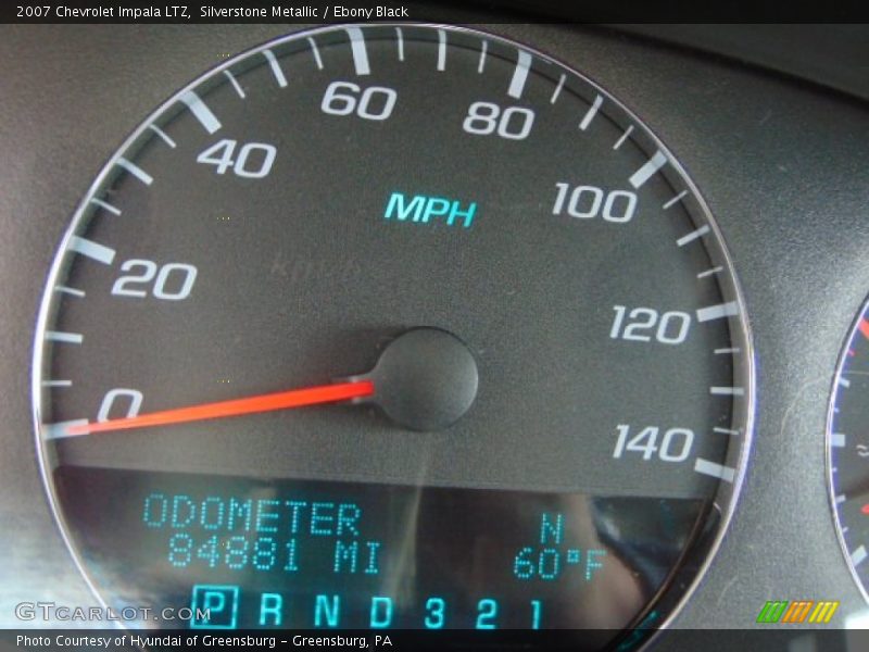 Silverstone Metallic / Ebony Black 2007 Chevrolet Impala LTZ