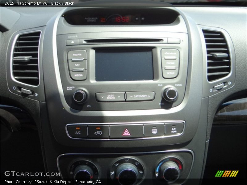 Black / Black 2015 Kia Sorento LX V6