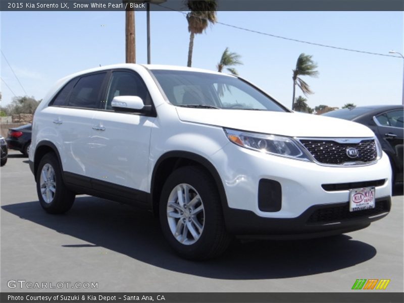 Snow White Pearl / Black 2015 Kia Sorento LX