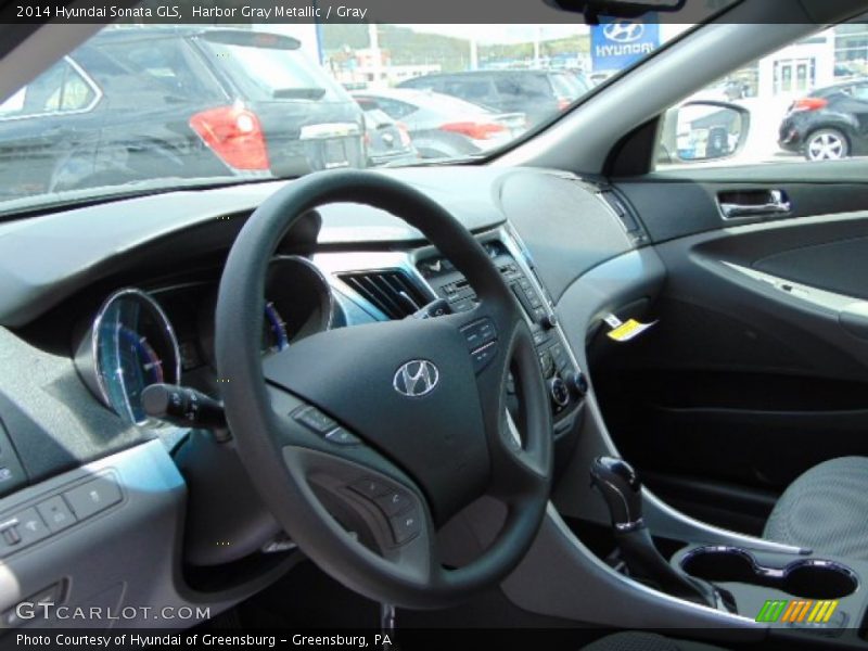 Harbor Gray Metallic / Gray 2014 Hyundai Sonata GLS
