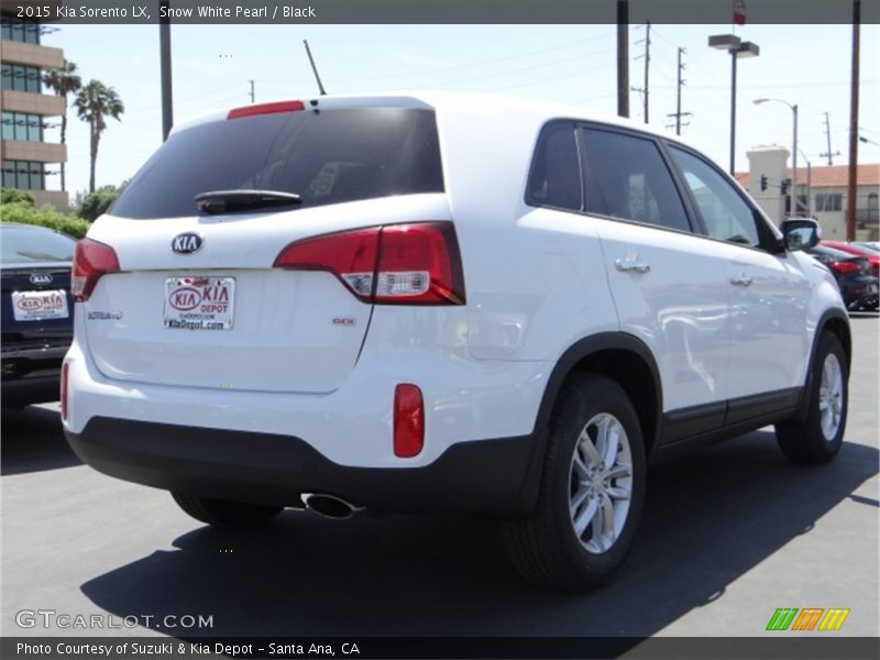Snow White Pearl / Black 2015 Kia Sorento LX