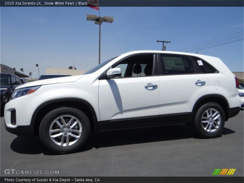 Snow White Pearl / Black 2015 Kia Sorento LX