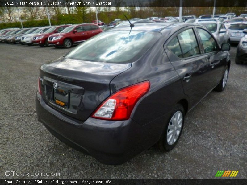Amethyst Gray / Charcoal 2015 Nissan Versa 1.6 S Sedan