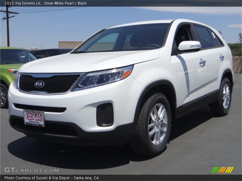 Snow White Pearl / Black 2015 Kia Sorento LX
