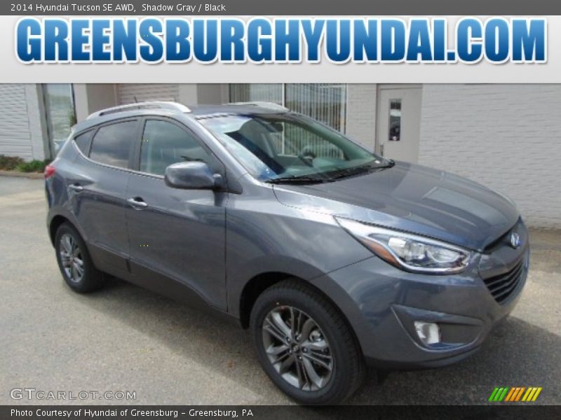 Shadow Gray / Black 2014 Hyundai Tucson SE AWD