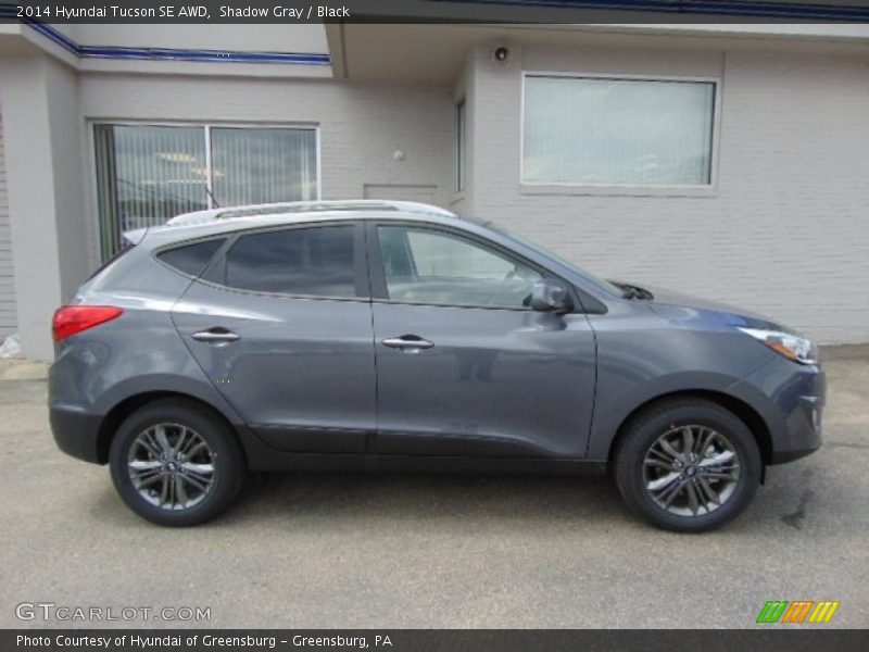 Shadow Gray / Black 2014 Hyundai Tucson SE AWD