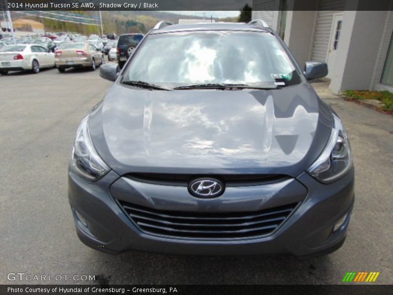 Shadow Gray / Black 2014 Hyundai Tucson SE AWD