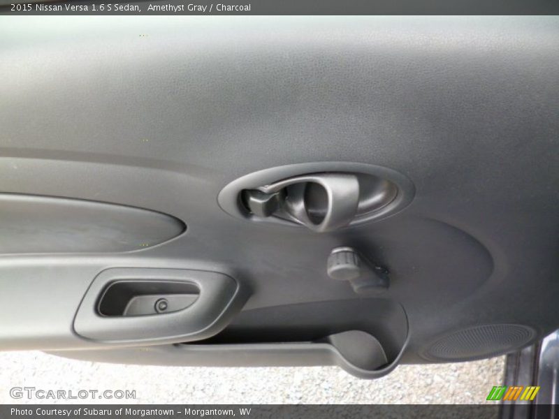 Amethyst Gray / Charcoal 2015 Nissan Versa 1.6 S Sedan